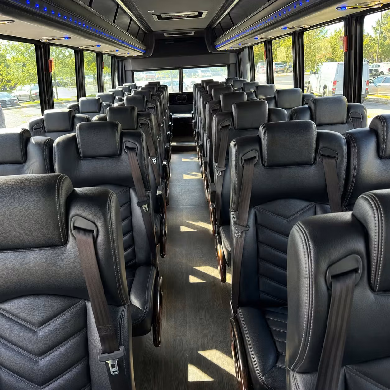 28 passenger minibus interior